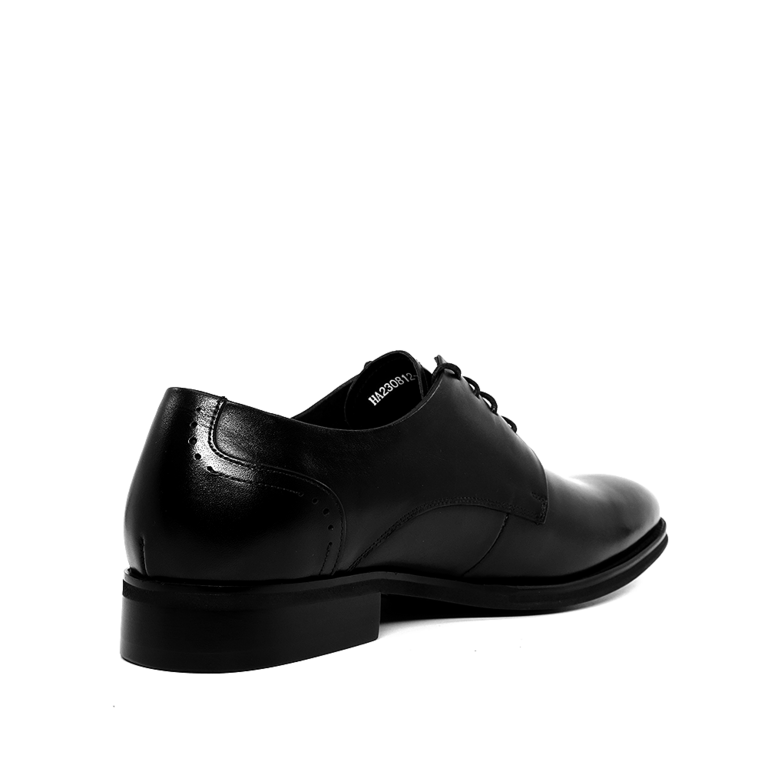 Pantofi derby bărbați Enzo Bertini Premium Collection negri din piele naturală 1647BP2308N