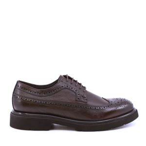 Pantofi derby bărbați  Enzo Bertini maro din piele naturală 1780BP8391M