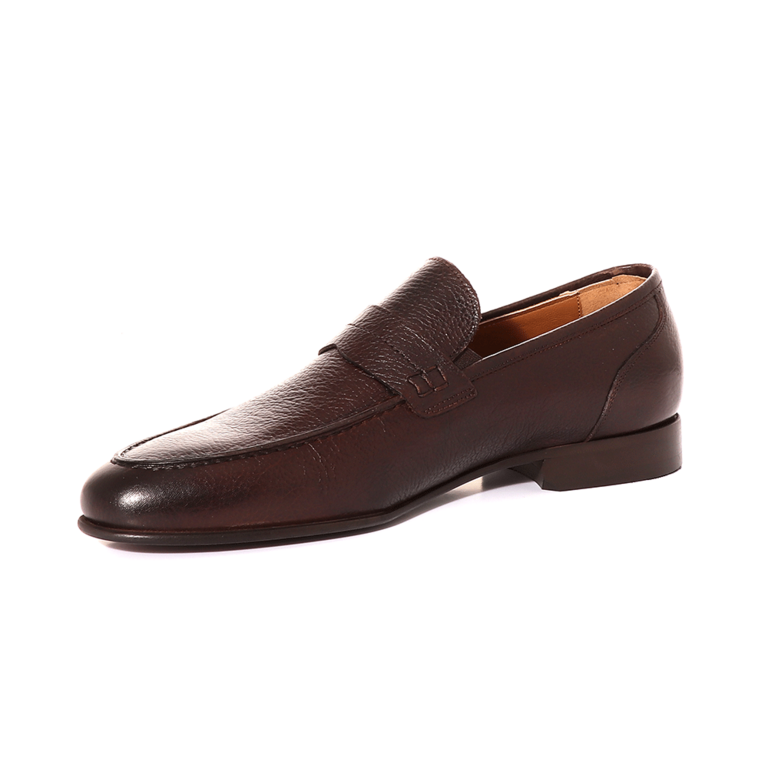 Pantofi loafers bărbați Enzo Bertini maro din piele 3381BP2630M