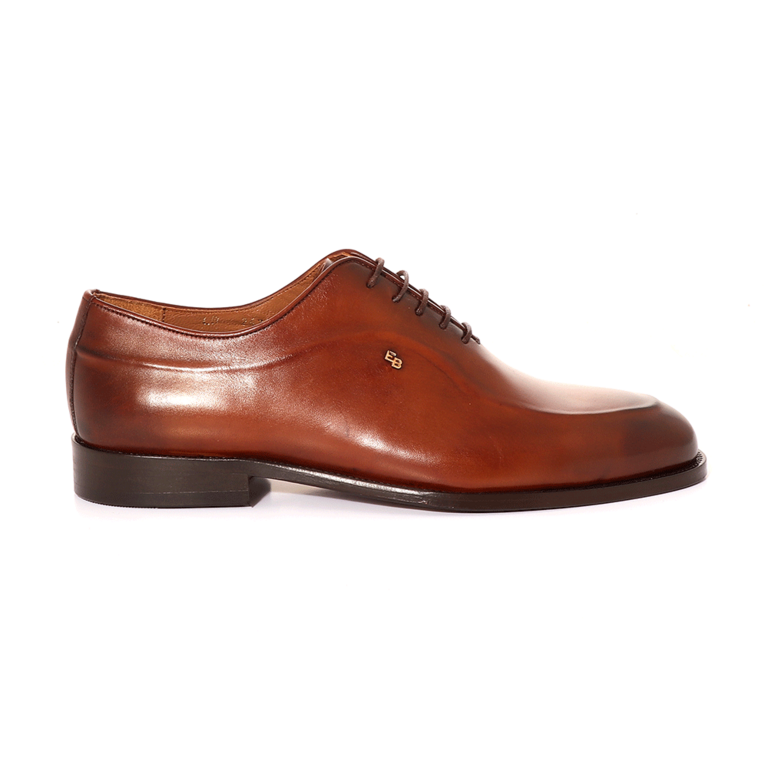 Enzo Bertini men oxford shoes in light brown leather 3381BP2435CU