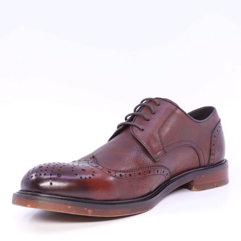 Men's Enzo Bertini brown leather Oxford shoes 1646BP221514M