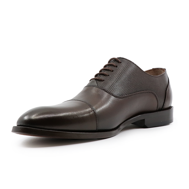 Pantofi oxford bărbați Enzo Bertini maro din piele 3383BP3580M