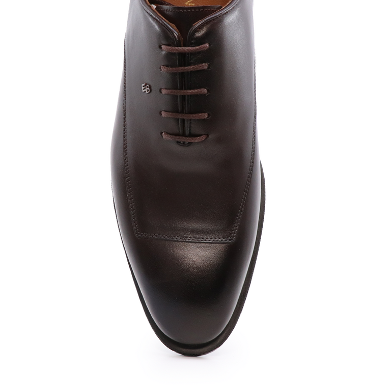 Pantofi oxford bărbați Enzo Bertini maro  din piele 3384BP2333M