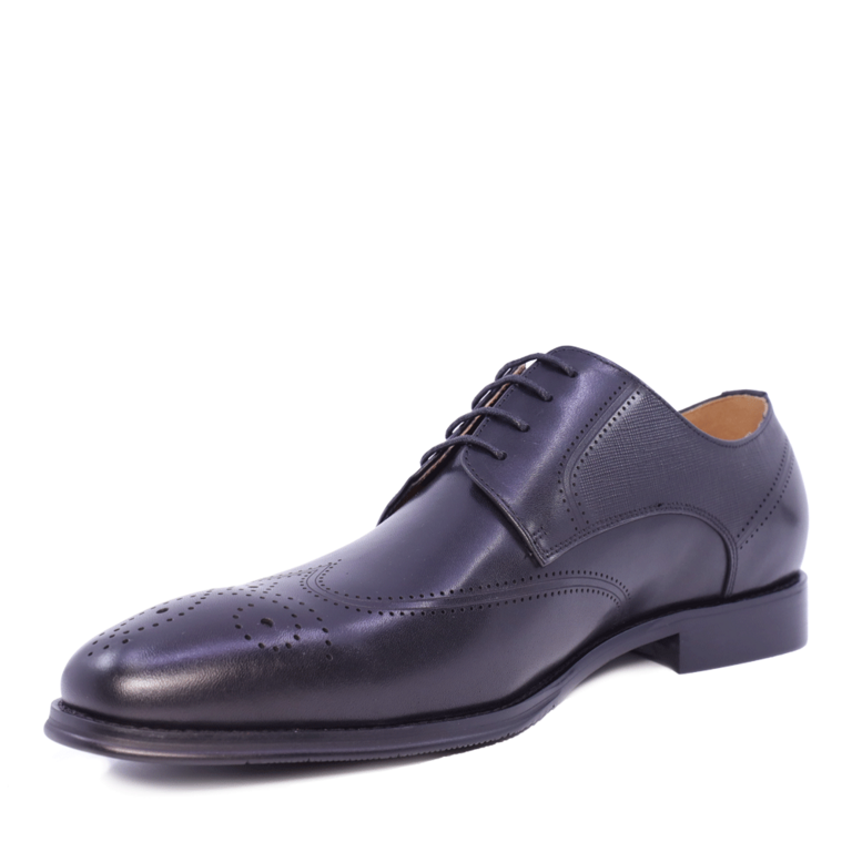Pantofi oxford bărbați Enzo Bertini negri  din piele 1646BP221747N