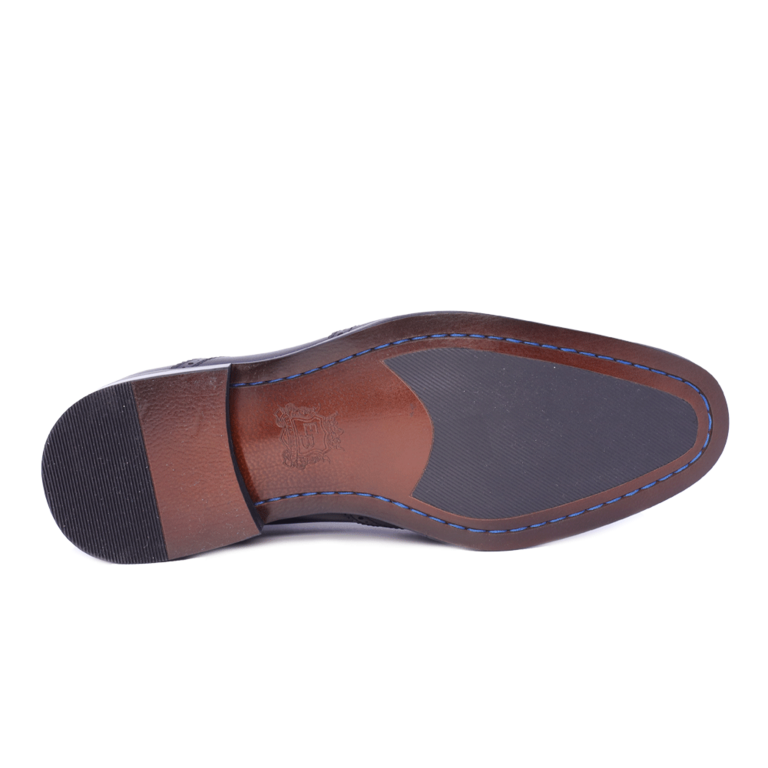 Men's Enzo Bertini black leather Oxford shoes 1646BP222126N