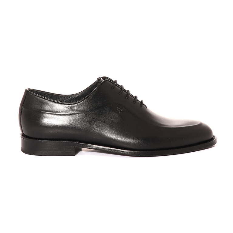 Enzo Bertini men oxford shoes in black leather 3381BP2435N