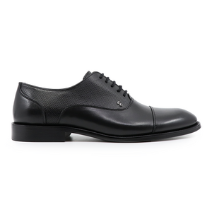Enzo Bertini men oxford shoes in black leather 3385BP3580N