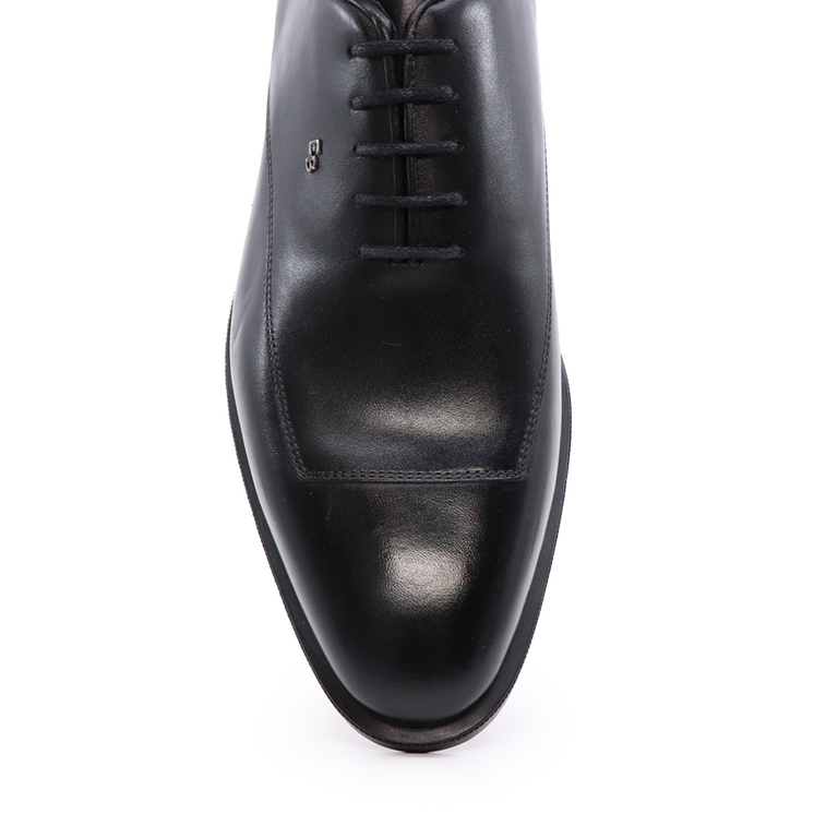 Pantofi oxford bărbați  Enzo Bertini negri din piele 3386bp2333n