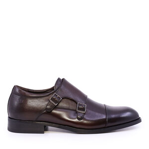 Pantofi tip Monk bărbați  Enzo Bertini Premium Collection maro din piele naturală 1090BP1653M