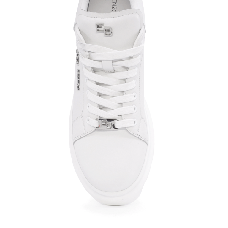 Men's Enzo Bertini white genuine leather sneakers 3867BP412A