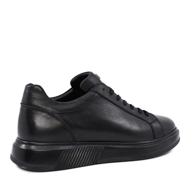 Sneakers bărbați Enzo Bertini negri din piele naturală 2197BP12461N