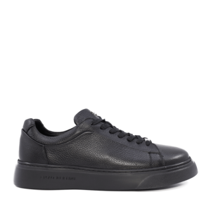 Men's Enzo Bertini Black Genuine Leather Sneakers 2197BP23459N