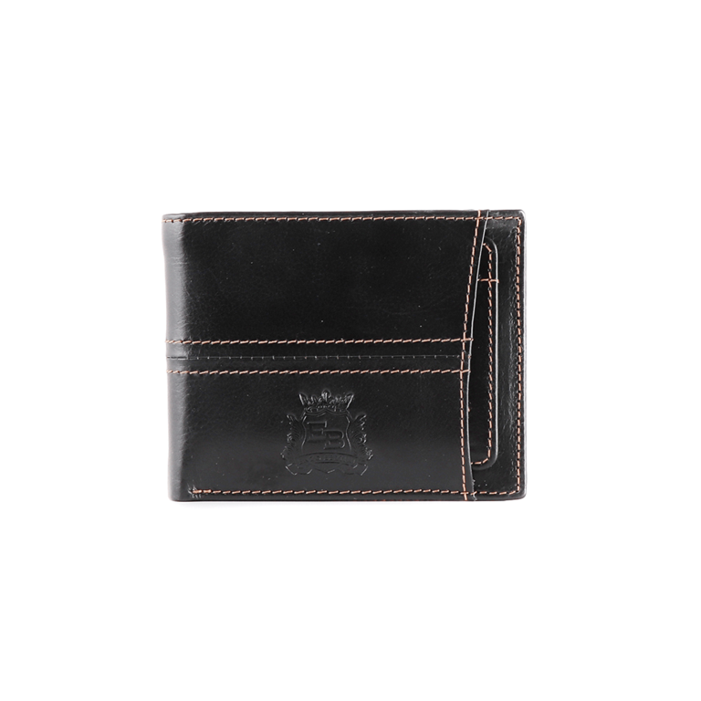 Enzo Bertini Men's black leather wallet 2641BPU2502N