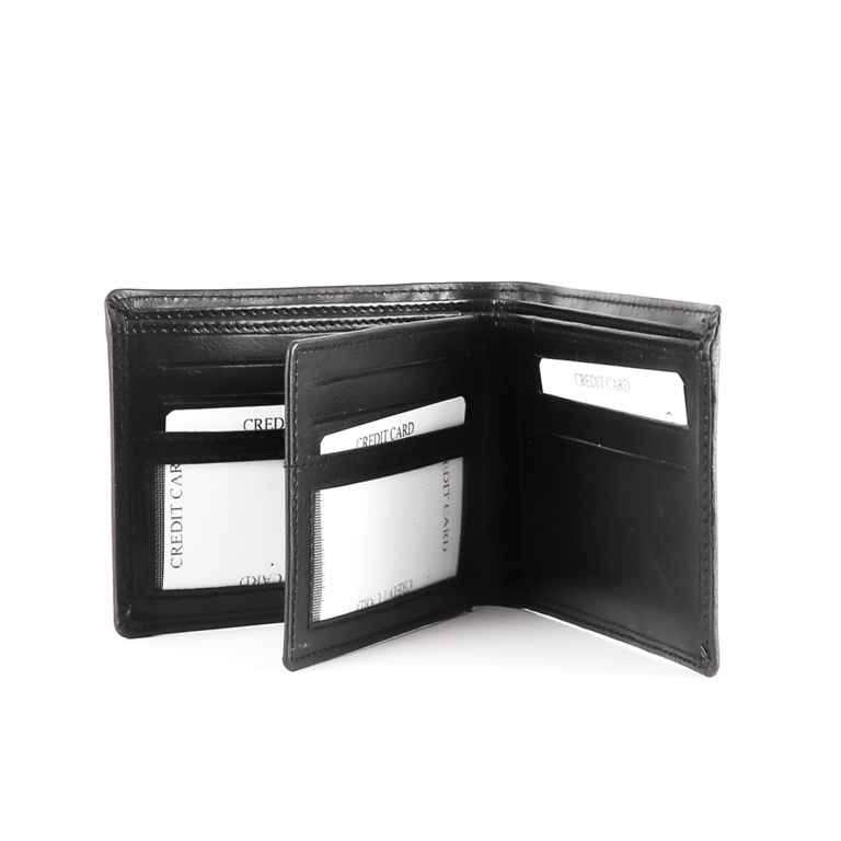Enzo Bertini Men's black leather wallet 2641BPU2888N