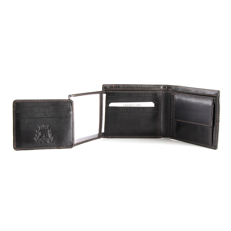 Men's wallet Enzo Bertini black leather 2648bpu2502n