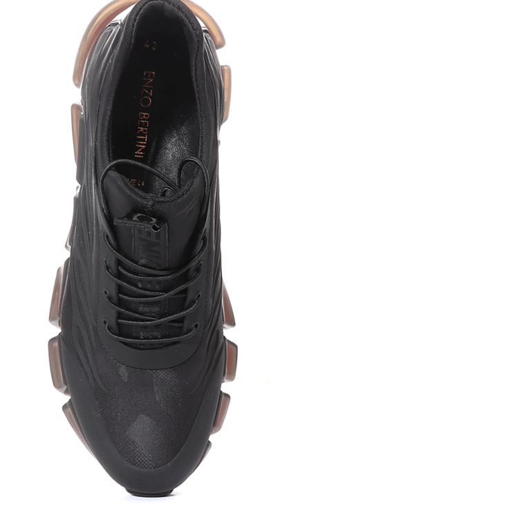 Pantofi sport bărbați Enzo Bertini negri din mesh cu talpă sport 3202bps13213n