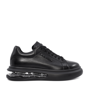 Sneakers bărbați Enzo Bertini negri din piele naturală 3660bp412n