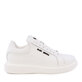 Enzo Bertini men's black genuine leather sneakers with logo 3869BP665N