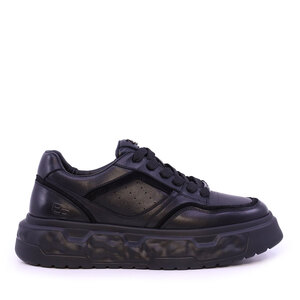 Sneakers bărbați  Enzo Bertini Premium Collection negri din piele 1642BP232026N