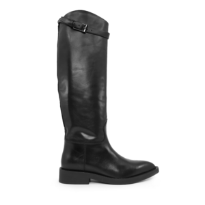 Cizme tubulare femei  Enzo Bertini negre din piele 2270DC1701N