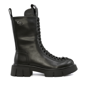 Bocanci tip biker femei Enzo Bertini negri din piele 1112DG5478N