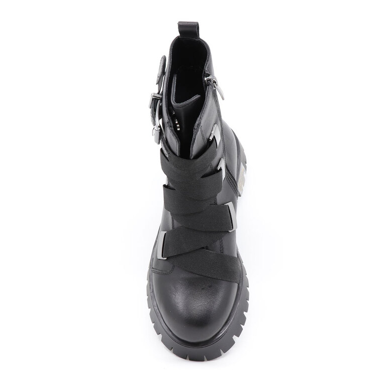 Enzo Bertini women boots in black leather  2592DG5370N