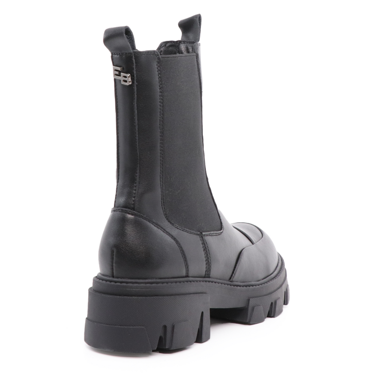 Enzo Bertini women chelsea boots in black leather 1124DG2744N