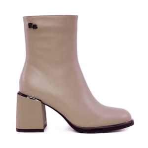 Ghete cu toc femei Enzo Bertini taupe din piele 1112DG1154TA