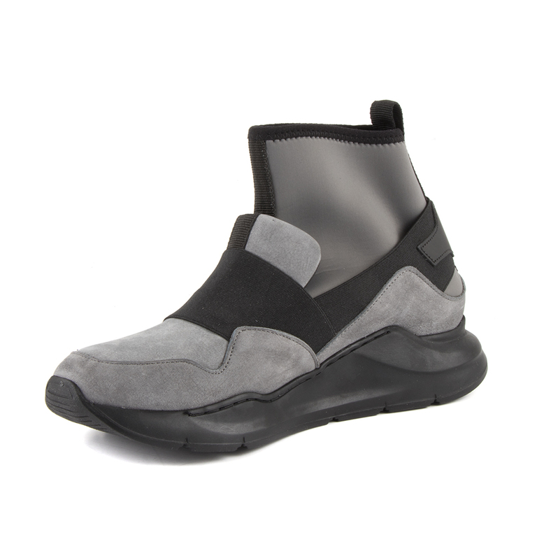 Women's boots Enzo Bertini gray leather 2438dg340gr