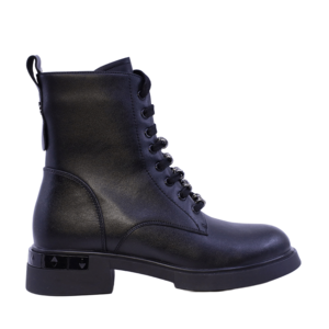Ghete femei cu accesorii  Enzo Bertini negre din piele   1122DGSERENAN