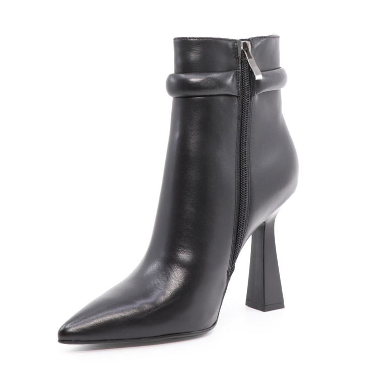 Enzo Bertini women high heel boots in black leather 1124DG2524N