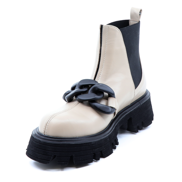 Enzo Bertini women boots in taupe nappa leather 2312DG619TA