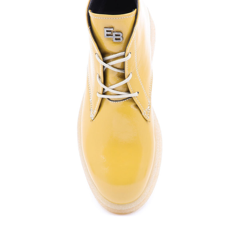 Enzo Bertini women boots in yellow patent leather 2312DG5702LG