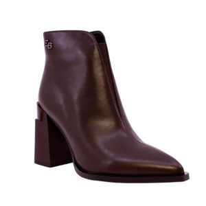 Ghete femei Enzo Bertini maro din piele  cu toc  1122DG1130M
