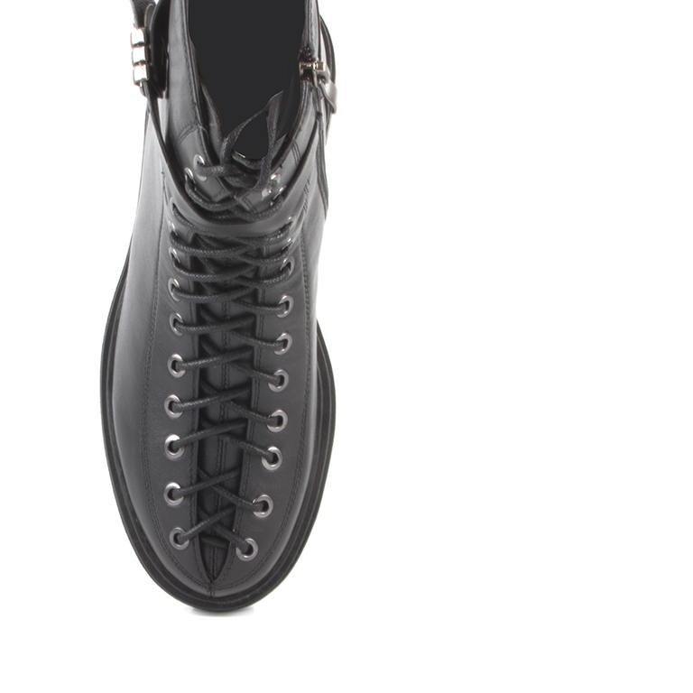 Enzo Bertini Women's Ankle Boots in black Napa leather 1120dg1657n