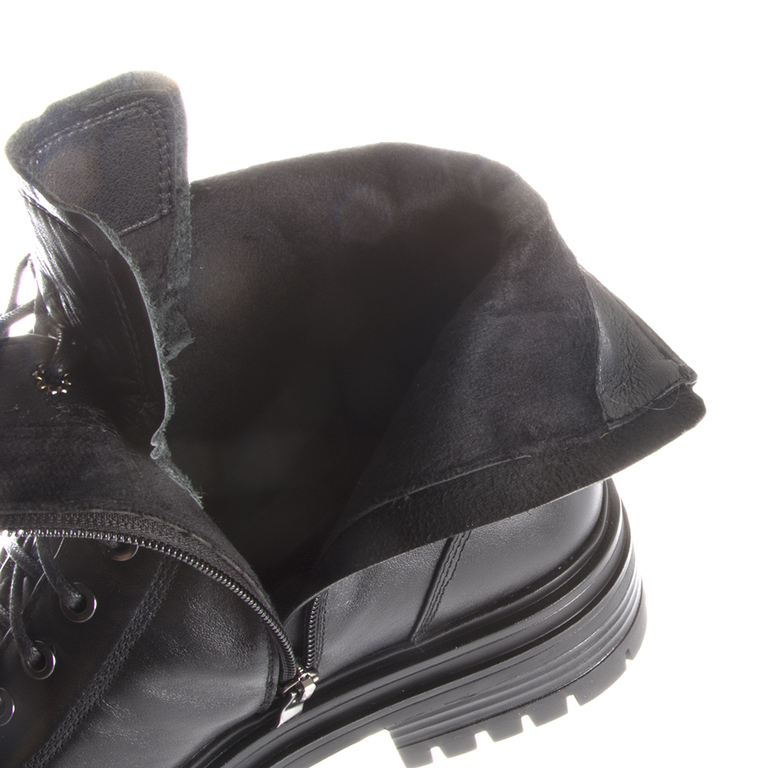Enzo Bertini Women's Ankle Boots in black Napa leather 1120dg1657n