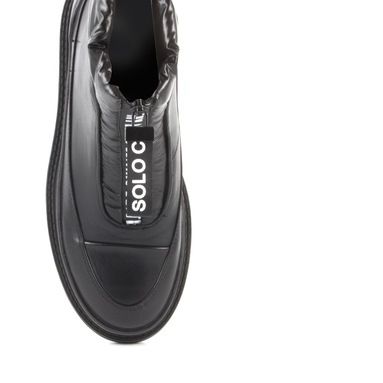 Enzo Bertini Women's Ankle Boots in black Napa leather 1120DG1779N