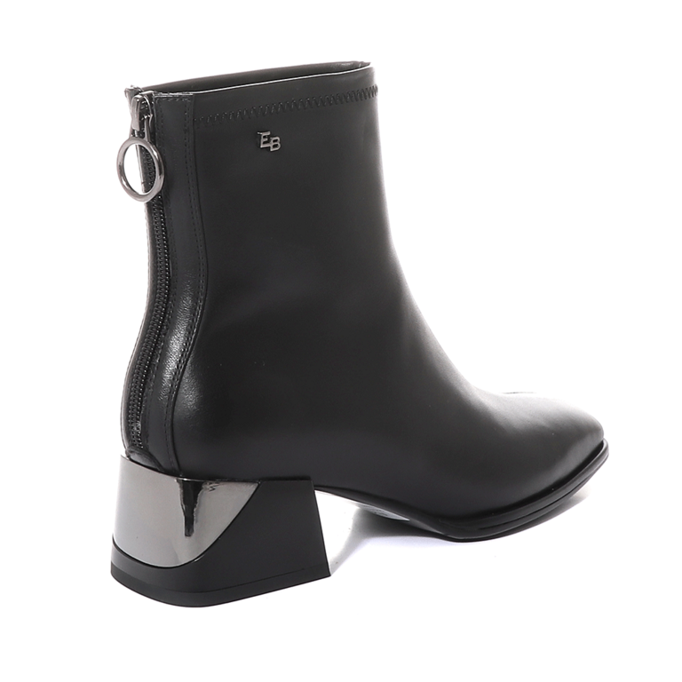 Enzo Bertini women ankle boots in black nappa leather 1122DG2211N