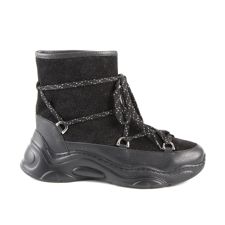 Women's boots Enzo Bertini black leather 1818dg4370vn