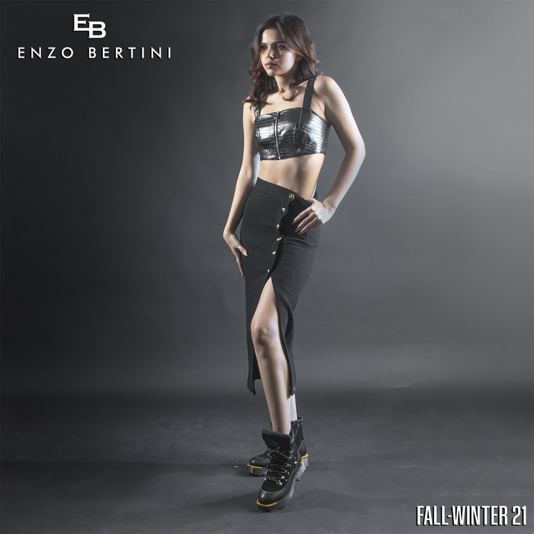 Enzo Bertini women boots in black patent leather 2592DP5451LN