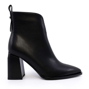 Ghete femei Enzo Bertini negre din piele  cu toc 1112dg9161n