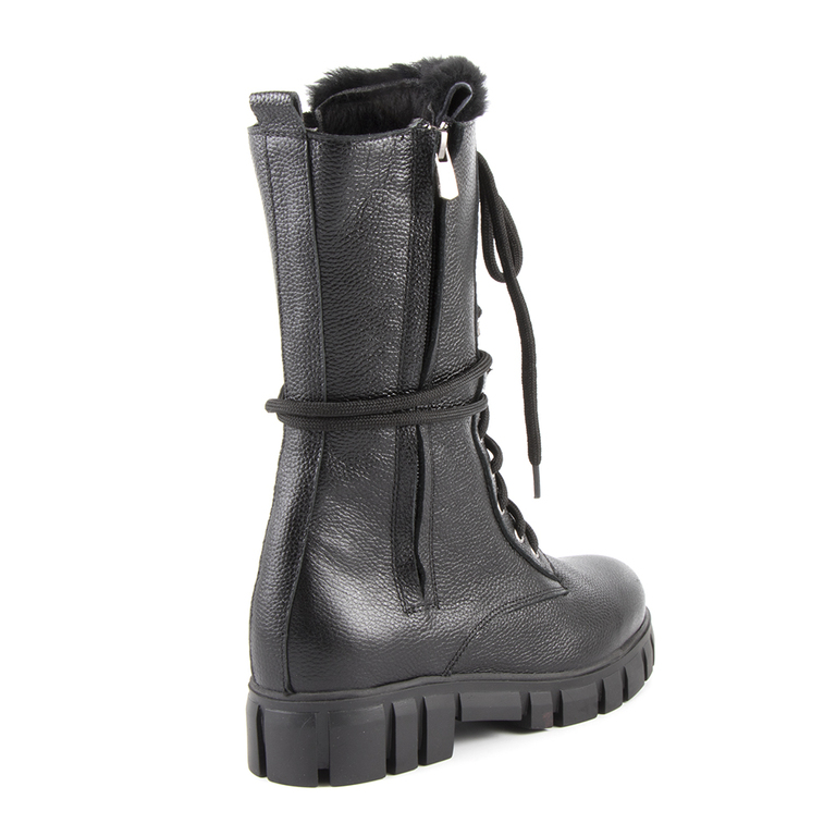 Women's boots Enzo Bertini black suede leather 1738dg2114n