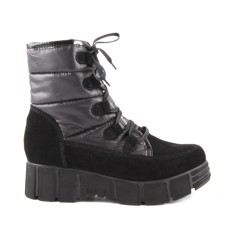Women's boots Enzo Bertini black suede leather 1818dg4165vn