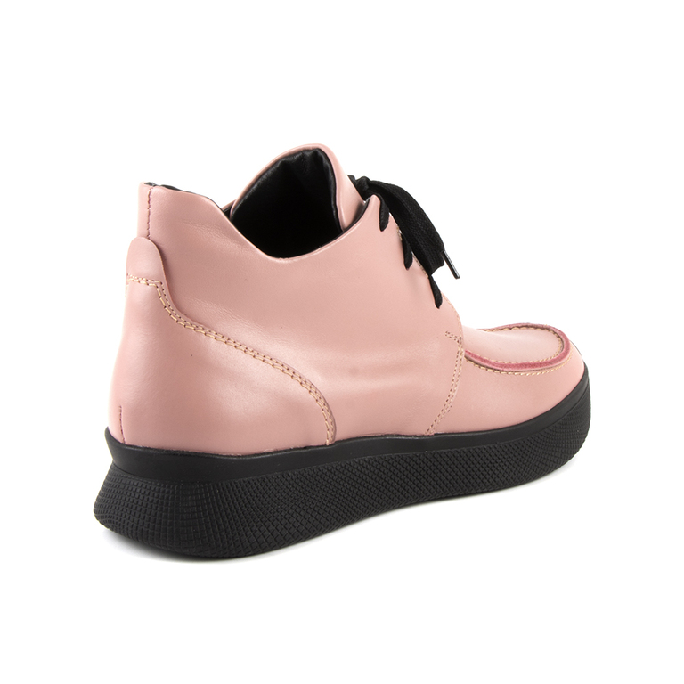 Women's boots Enzo Bertini pink leather 1518dg1694ro