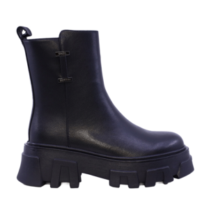 Ghete tip biker femei Enzo Bertini negre din piele 1112DG1131N