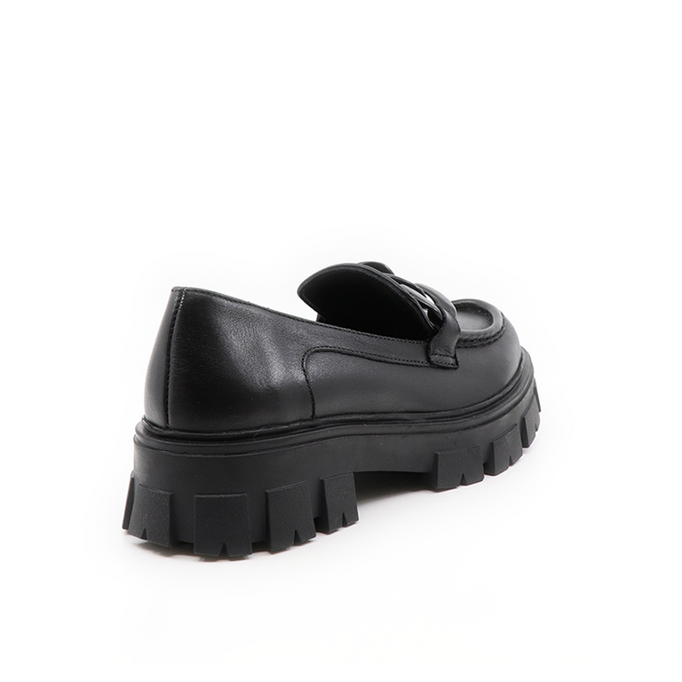 Enzo Bertini women shoes in black nappa leather 2312DP5662N
