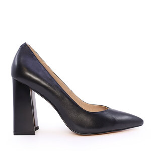 Enzo Bertini Chaussures à talons hauts en cuir noir pour femmes 1127DP2863N