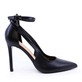 Pantofi stiletto d'orsay femei Enzo Bertini negri din piele întoarsă 1129DP2427VN