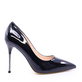 Pantofi stiletto femei Enzo Bertini negri din piele întoarsă cu toc 3868dp271vn