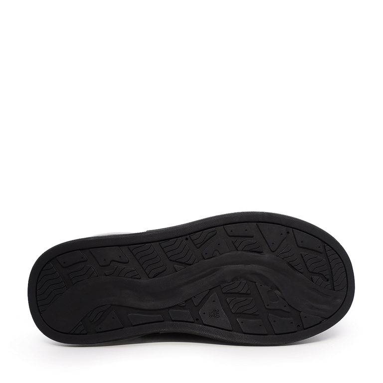 Enzo Bertini women's black leather sneakers 3867DP390N